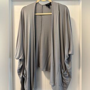 Susan Graver Cocoon Throw Over Piece with Pockets Size XL Oversized